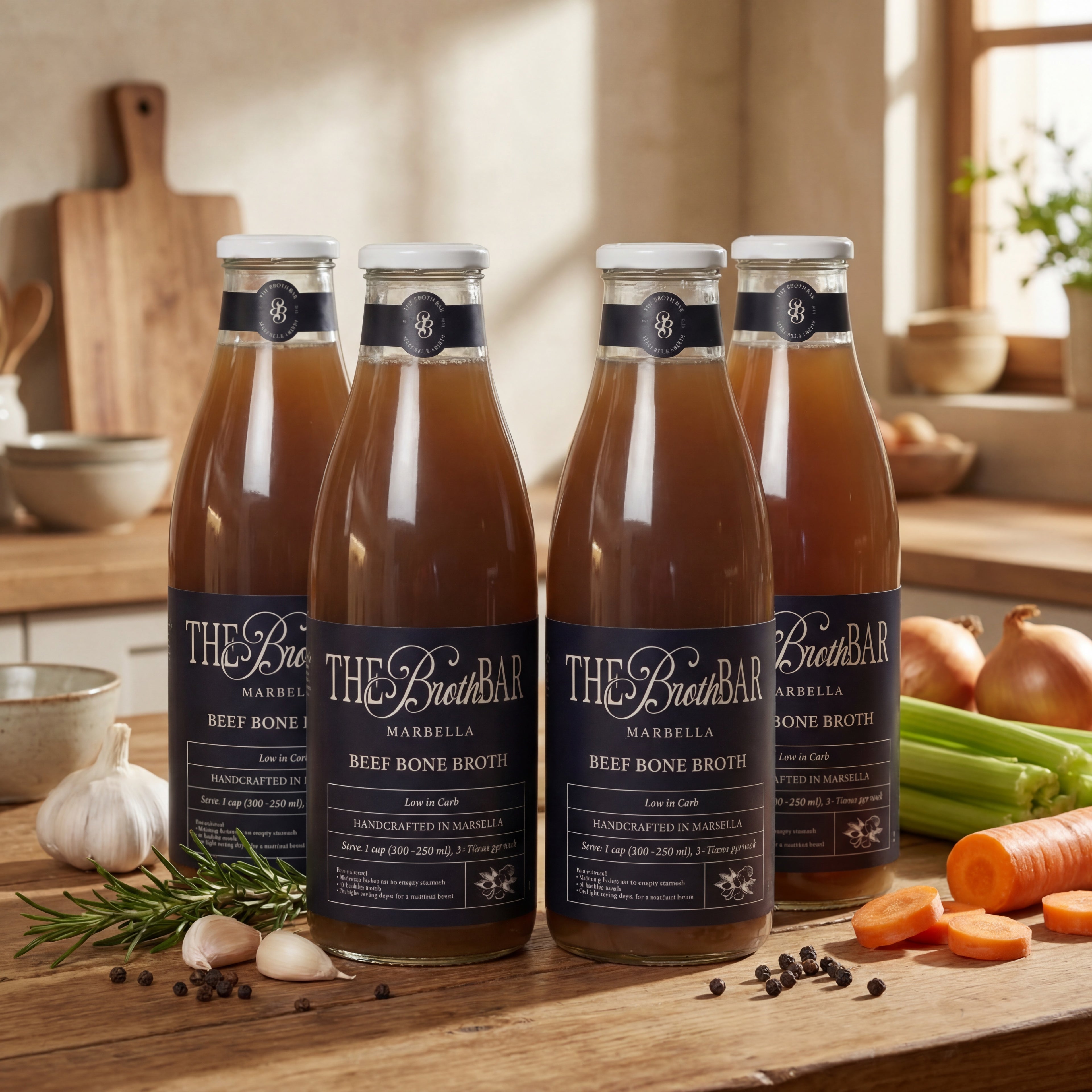 Bone Broth - Beef 1 Liter - 4 pack