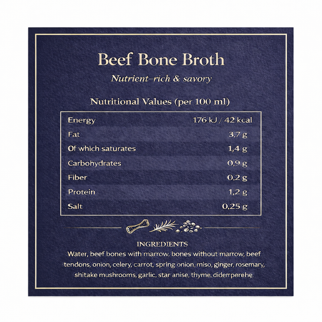 Gut Reboot Program - Beef Bone Broth 500 ml - 25 pack