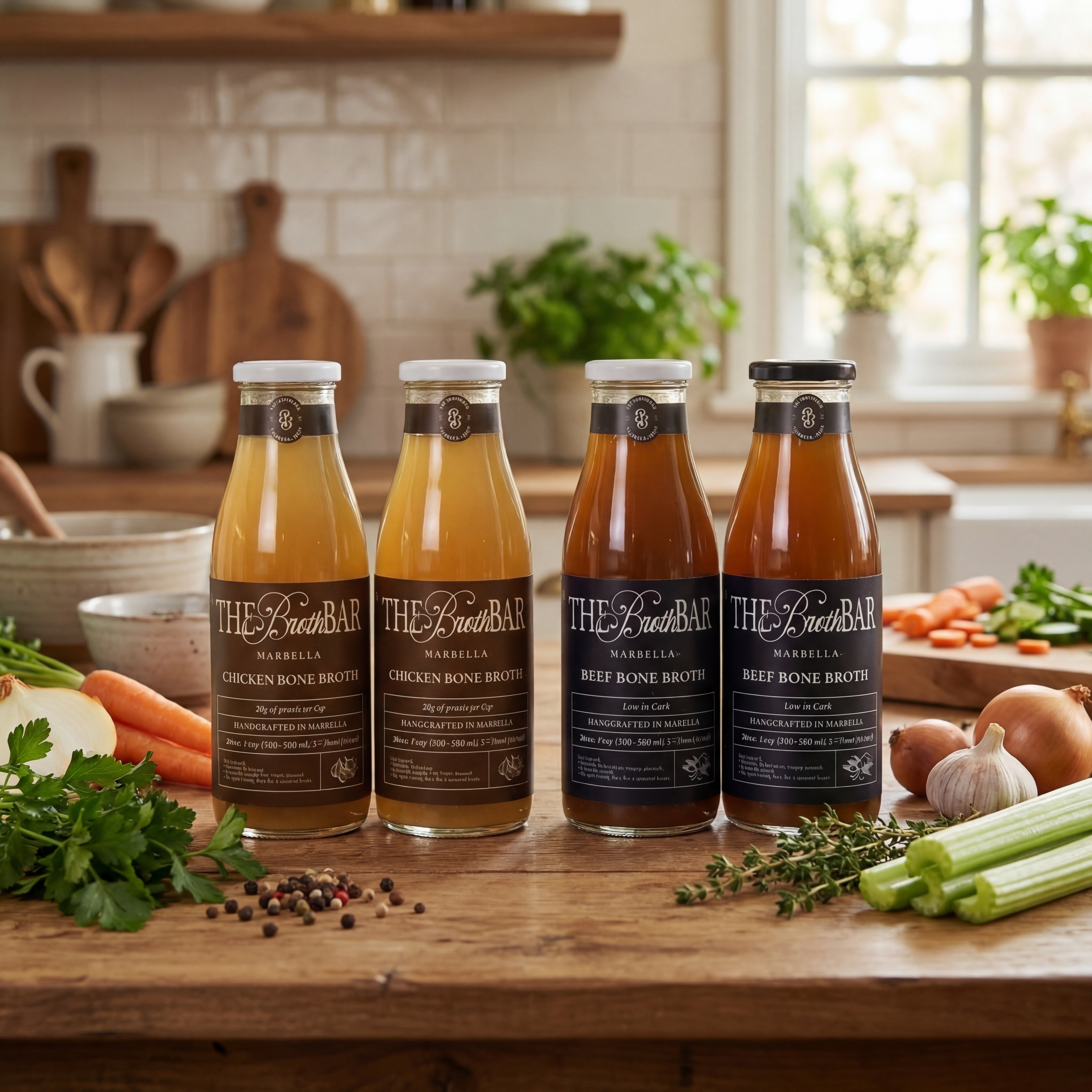 Bone Broth - Beef & Chicken 500ml - 4 Pack